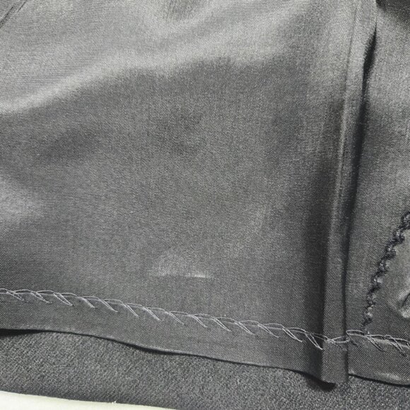 Pendleton Skirt Womens Black Vintage Size 10 Lined Back Slit Wool Button - Picture 3 of 16